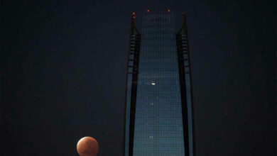 Así se vio el eclipse lunar más largo