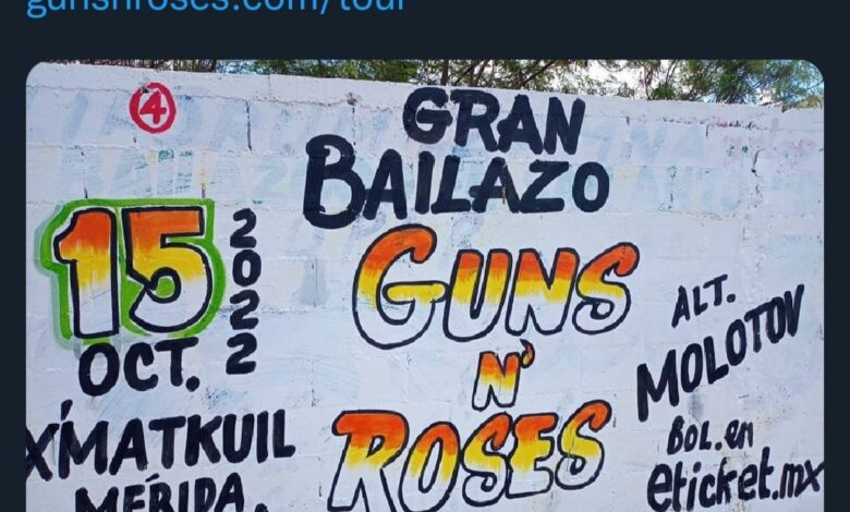 Reacciona Guns N’ Roses a su «gran bailazo» anunciado en Mérida