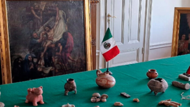 Regresan a México 43 piezas prehispánicas y 5 óleos virreinales