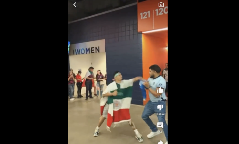 Mexicano se agarra a golpes con Salvadoreño por partido de fútbol