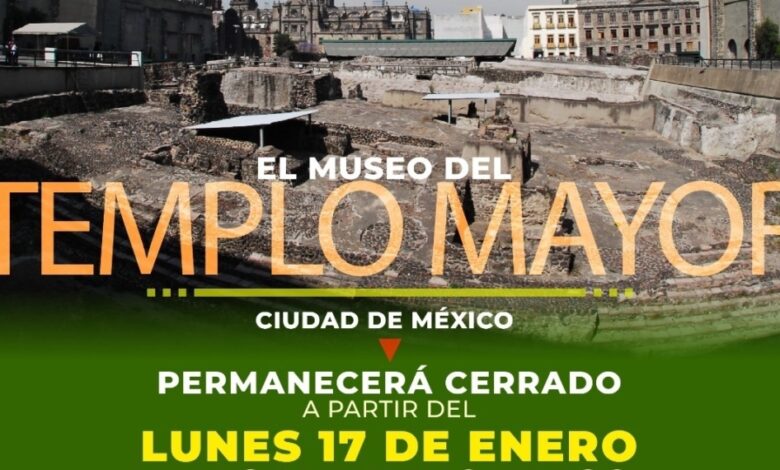 Cierran el Templo Mayor por aumento de contagios de Covid-19