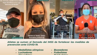 Deportistas promueven en redes sociales del IMSS medidas de higiene contra COVID-19