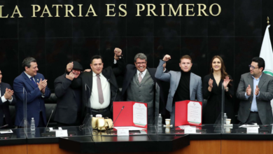 Reconocen en el Senado trayectorias de Eddy Reynoso y “El Canelo” Álvarez