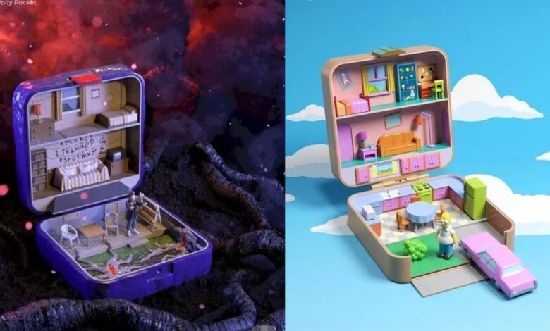 Recrean casas de Los Simpsons y Stranger Things en Polly Pocket