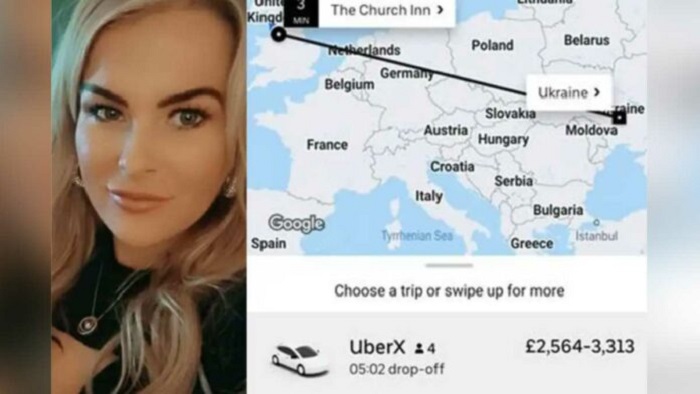 Mujer ebria intentó viajar en Uber a Ucrania para “ayudar”