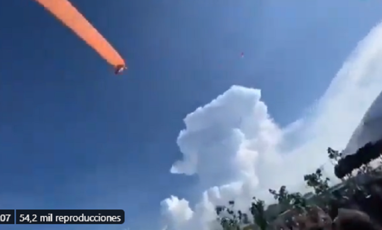 Video: Niña sale volando aferrada a una cometa