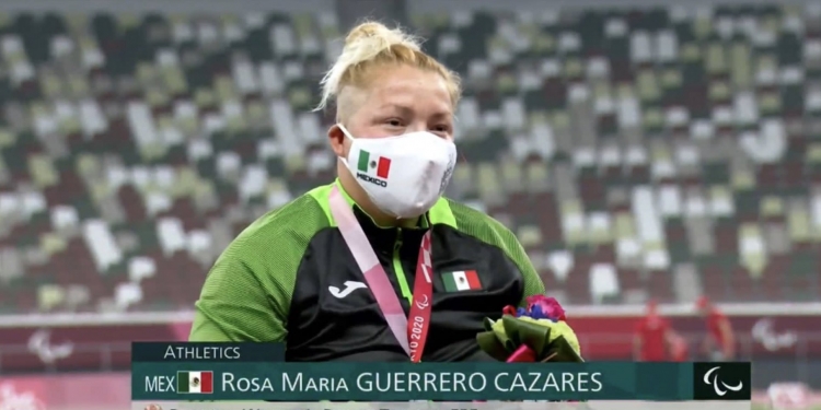 Rosa María Guerrero gana bronce para México en Paralímpicos de Tokio 2020