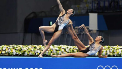 Nuria Diosdado y Joana Jiménez quedaron en el puesto 12 de nado sincronizado