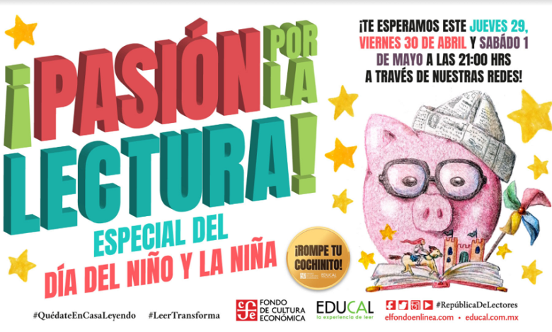 FCE y Educal celebrarán Día del Niño con especiales Pasión por la lectura