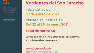 Invita IVEC a inscribirse al curso en línea “Vertientes del Son Jarocho”