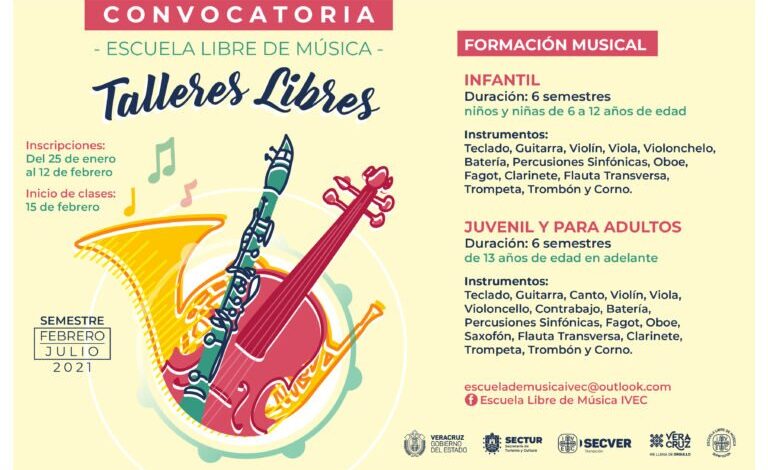 Convoca ELMIVEC a talleres de formación musical infantil, juvenil y para adultos