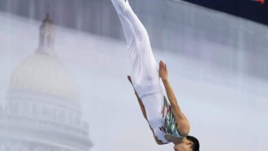 Participan gimnastas en Panamericano de Gimnasia Trampolín en Brasil