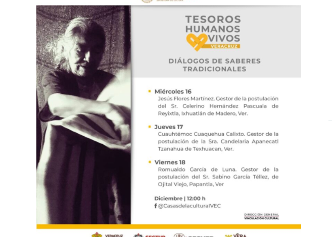 IVEC: Diálogos de saberes tradicionales con Tesoros Humanos Vivos de Veracruz