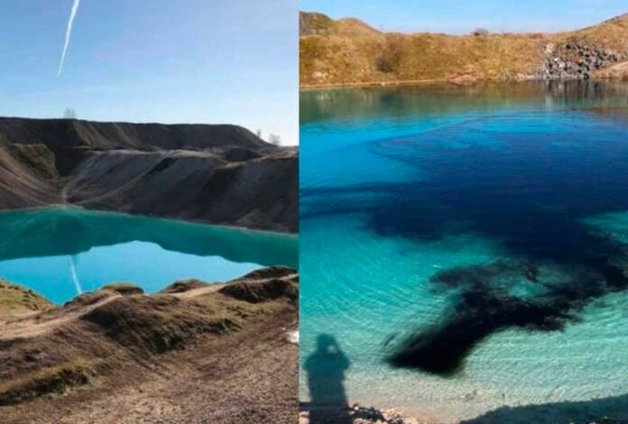 Inglaterra pinta laguna para que no tomen fotos durante aislamiento