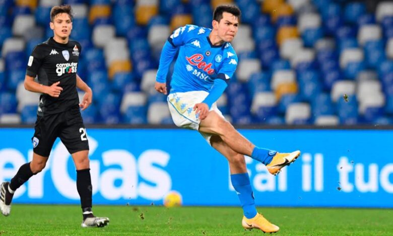Con golazo del ‘Chucky’ Lozano, Napoli avanza en la Copa de Italia