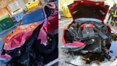 Empleado le destroza el Ferrari a futbolista italiano