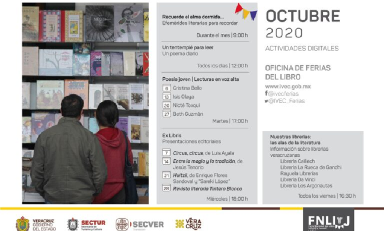 Continúa IVEC con actividades de difusión del libro y la lectura en octubre