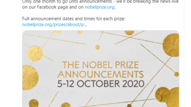 Premios Nobel serán a la distancia