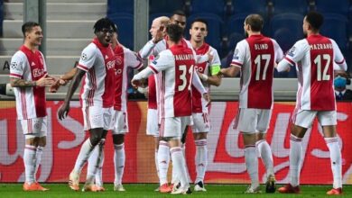 Ajax con once positivos de coronavirus previo a partido de Champions League
