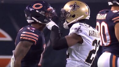 Jugador de Bears enloquece y da puñetazos a un rival en la NFL #Video