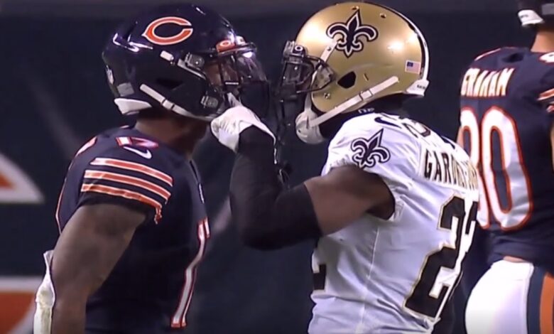 Jugador de Bears enloquece y da puñetazos a un rival en la NFL #Video