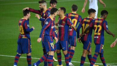 Barcelona golea al Ferencváros en su de debut en Champions League