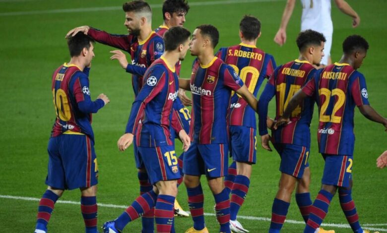 Barcelona golea al Ferencváros en su de debut en Champions League