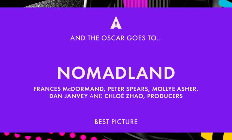 Nomadland gana a mejor película; estos son los ganadores del Oscar