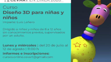 Invita IVEC a los cursos en línea Diseño 3D y Animación Digital