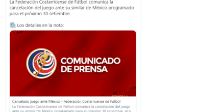 Partido amistoso entre la Selección Mexicana y Costa Rica se cancela