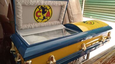 Funeraria en Veracruz vende ataúdes con el logotipo del América