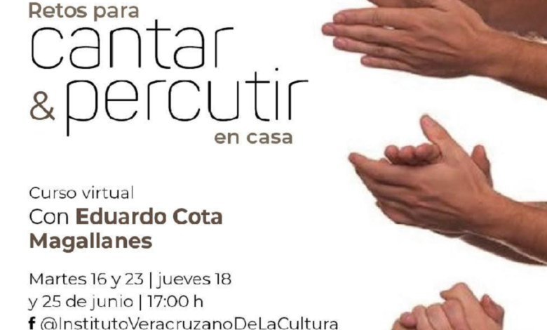 Imparte IVEC curso virtual Retos para cantar y percutir en casa