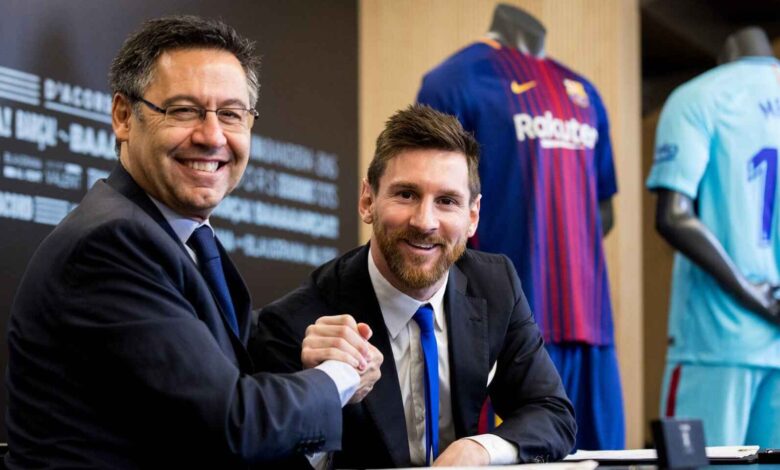 Bartomeu, dispuesto a dejar la presidencia para que Messi se quede en Barcelona