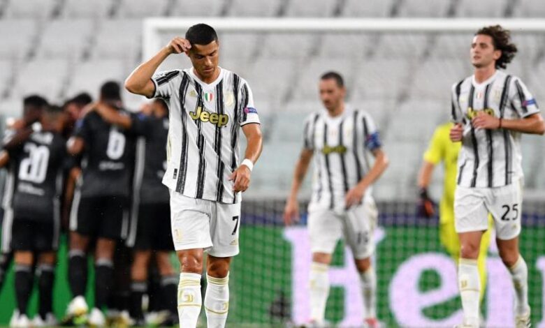 Cristiano anotó doblete, pero la Juve cayó eliminada ante el Lyon