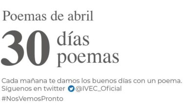 Con 30 días 30 poemas, IVEC comparte poesía a través de redes sociales