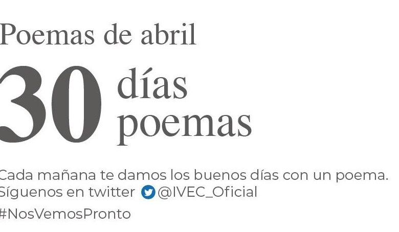 Con 30 días 30 poemas, IVEC comparte poesía a través de redes sociales