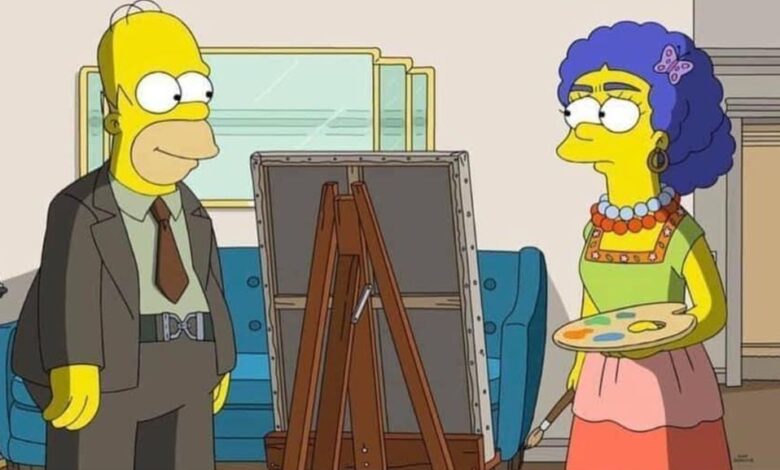 Los Simpson rinde homenaje a Frida Kahlo y Diego Rivera