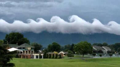 Captan extraño fenómeno en las nubes