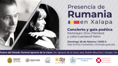 Invitan al programa de música y poesía «Presencia de Rumania en Xalapa»