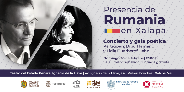 Invitan al programa de música y poesía «Presencia de Rumania en Xalapa»