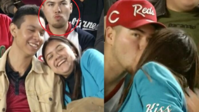 “Kiss cam” capta rechazo a joven en partido de baseball
