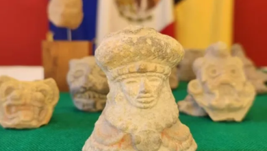 Ciudadana de Bélgica regresó 20 piezas arqueológicas a México