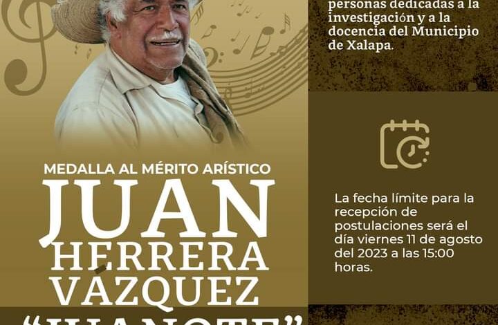 Ayuntamiento de Xalapa entregará medalla al mérito artístico