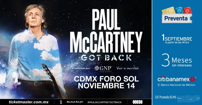 Paul McCartney hará vibrar el Foro Sol con su regreso a México