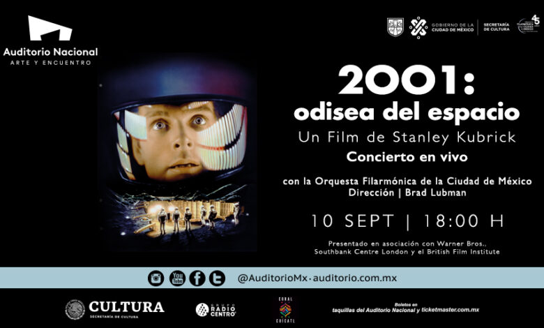 «2001: Odisea del espacio» será proyectada y musicalizada en vivo en el Auditorio Nacional