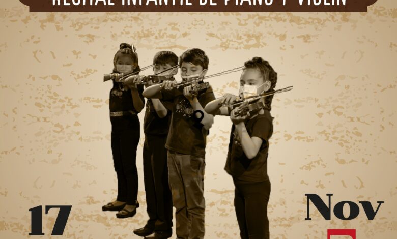 Se presentará este sábado un recital infantil de piano y violín en la Casa Doña Falla