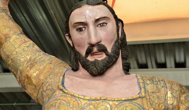 La escultura virreinal de Santiago Apóstol regresa a Puebla
