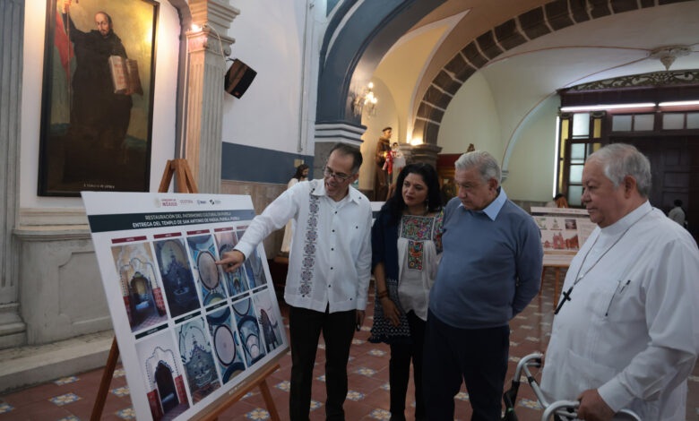 Entregan obras de reconstrucción de inmuebles históricos en Puebla