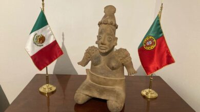 Recuperan pieza arqueológica mexicana que era subastada en Portugal