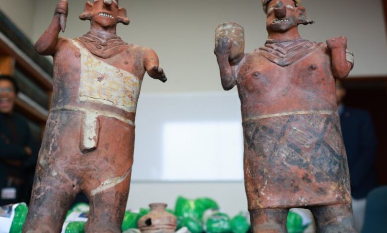 Recuperan 46 piezas arqueológicas mexicanas en Houston